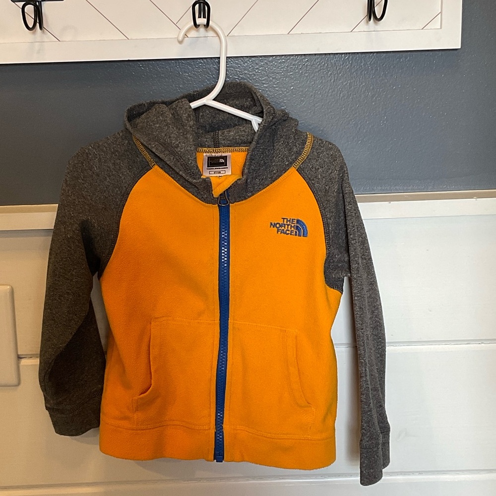 The North Face Kids' Hoodie in Orange and Gray